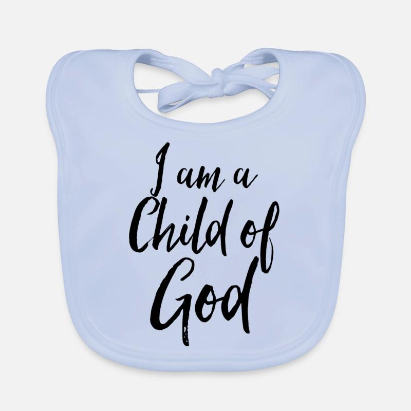 Ich bin ein Kind Gottes Baby Bio-Lätzchen