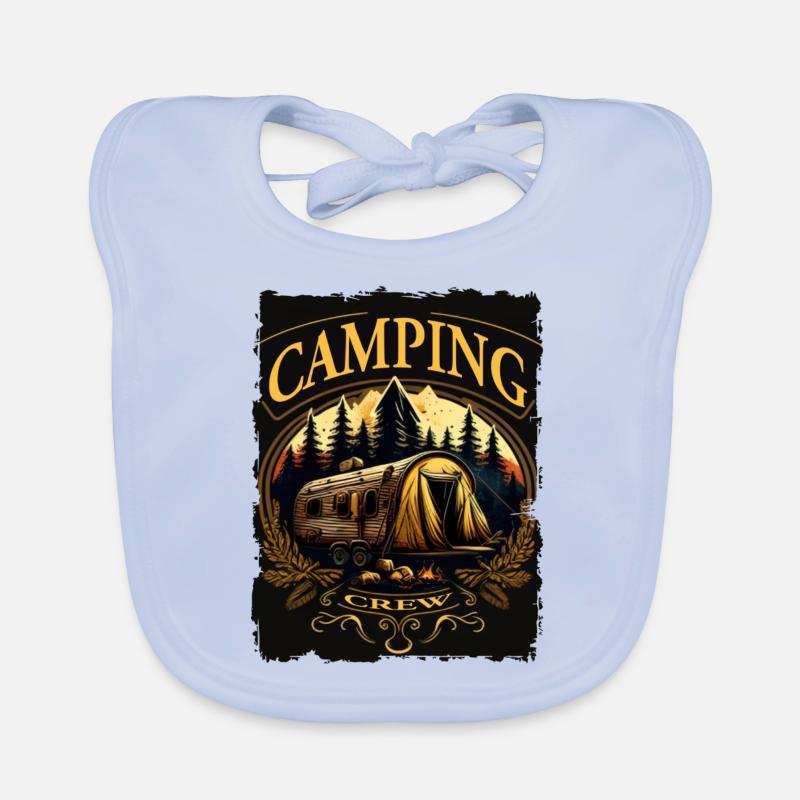 Équipe de camping Bavoir bio Bébé