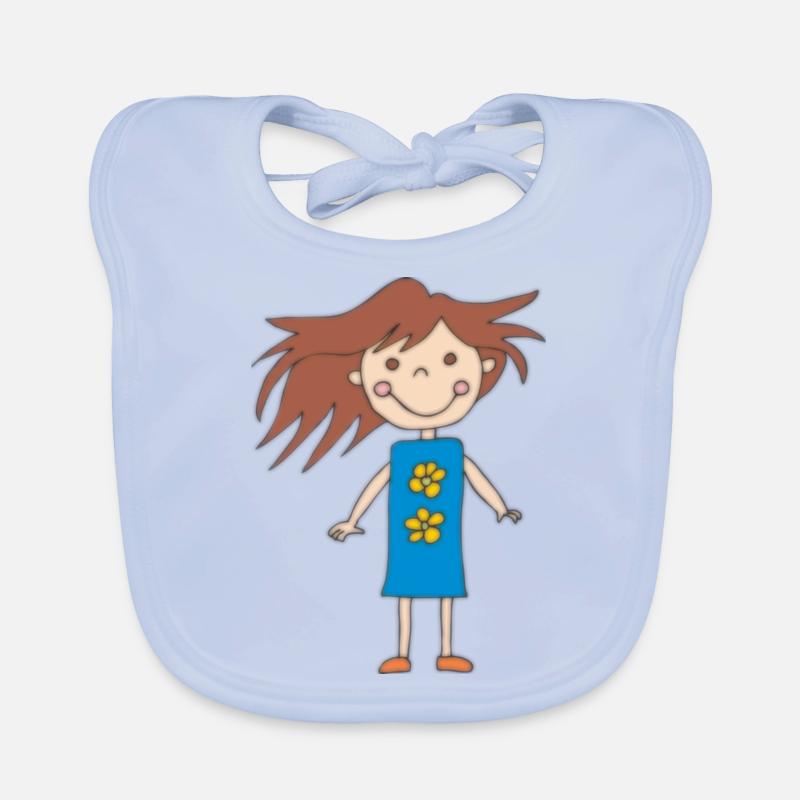 mädchen klein Baby Bio-Lätzchen