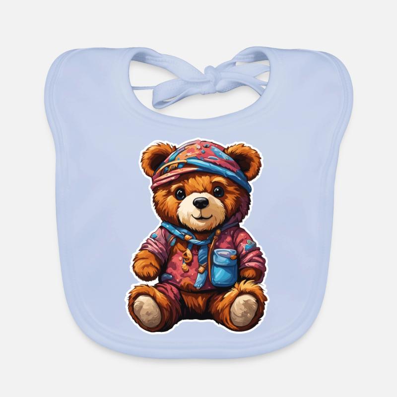 Teddybär / Kuscheltier / Stofftier / Geschenkidee Baby Bio-Lätzchen