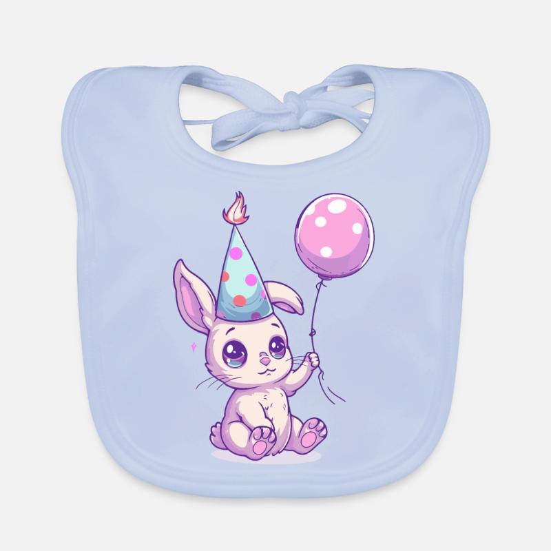 Hase Geburtstag Comic Baby Bio-Lätzchen