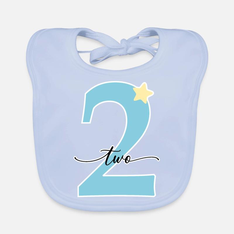 2e anniversaire deux ans Bavoir bio Bébé