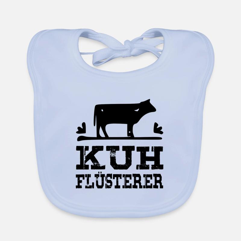 Kuh Flüsterer Baby Bio-Lätzchen