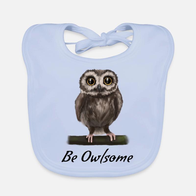 Uhu Eule - besome (awesome) Baby Bio-Lätzchen