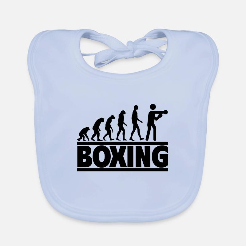 Boxen-Evolution: Vom Menschen zum Boxer Baby Bio-Lätzchen