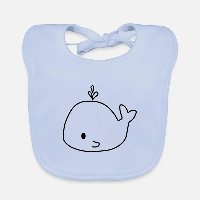 Baleine douce Bavoir bio Bébé