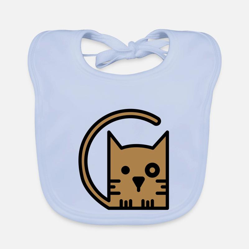 Chat Bavoir bio Bébé