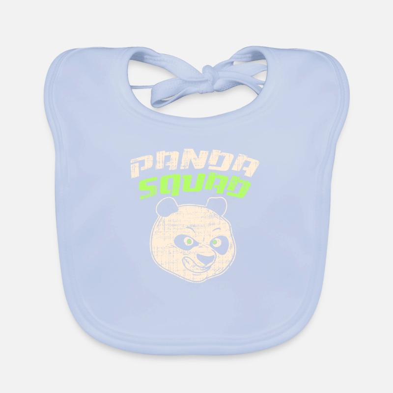 Panda Squad I Bear Organic Baby Bibs