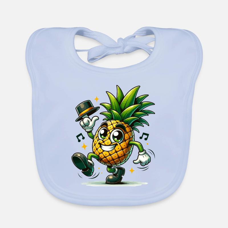 Dancing pineapple Organic Baby Bibs