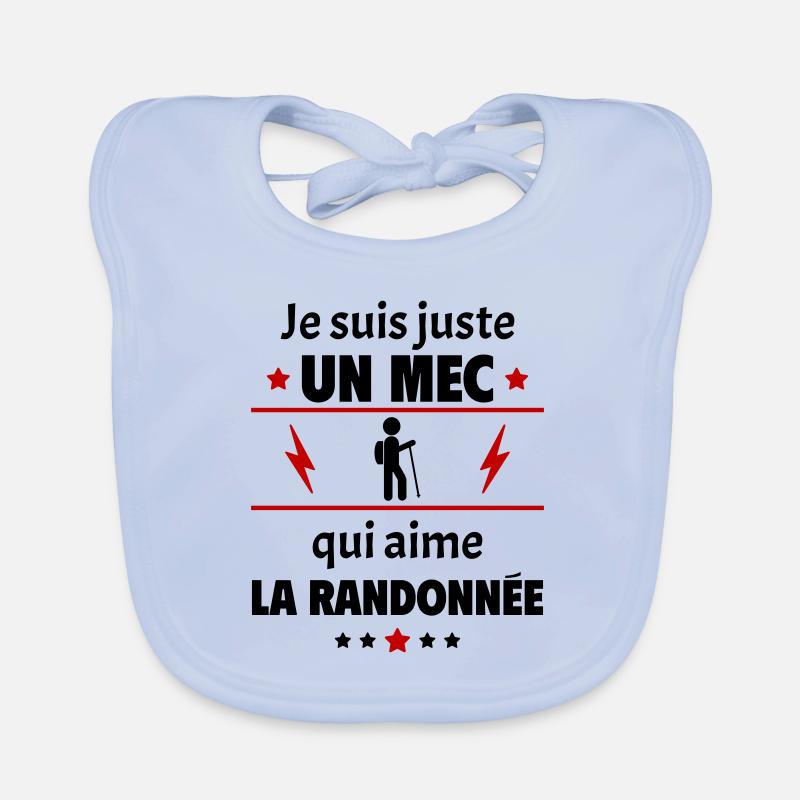 Juste un mec qui aime la randonnée,randonneur,noël Bavoir bio Bébé