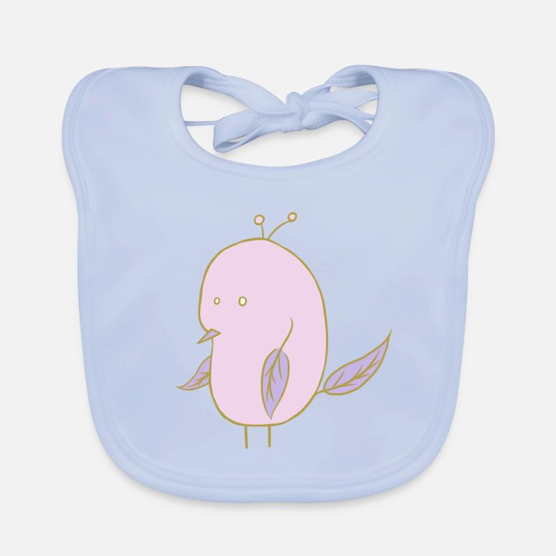 Feuilles oiseau Bavoir bio Bébé