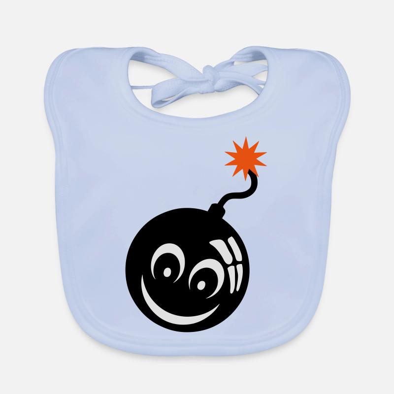 bombe smiley meche bomb 907 Bavoir bio Bébé