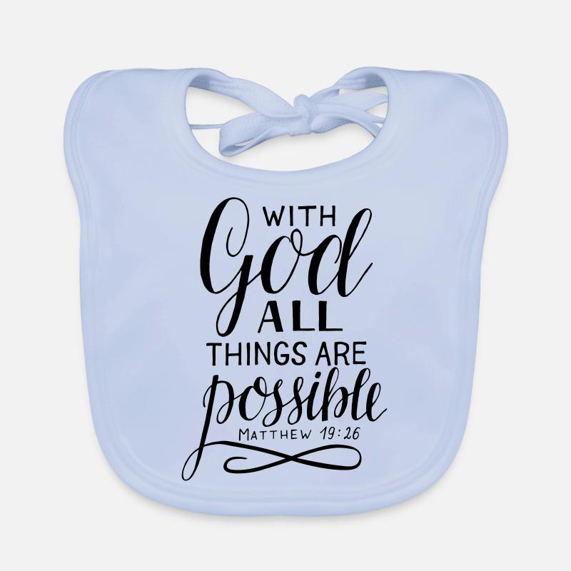 Con Dio Bavaglino ecologico per neonato