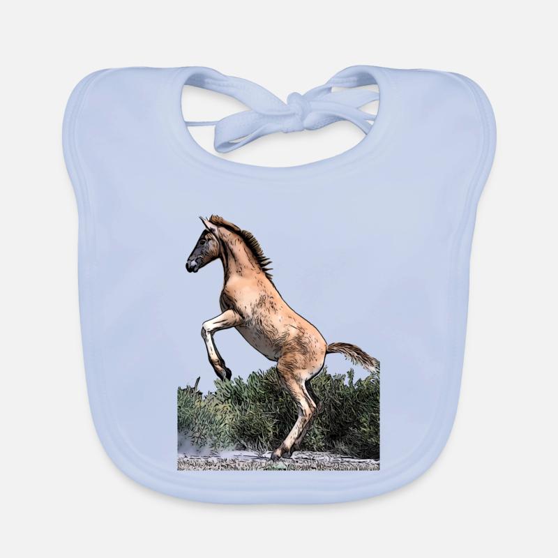 Junges Pferd Baby Bio-Lätzchen