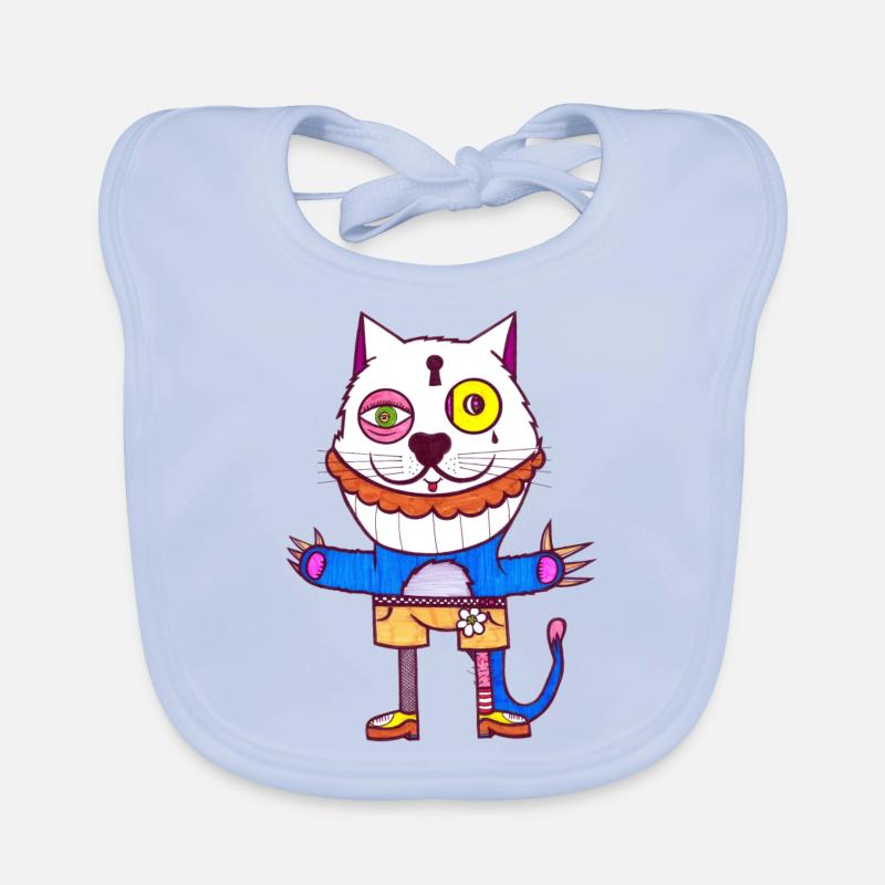 Bart Katze Baby Bio-Lätzchen