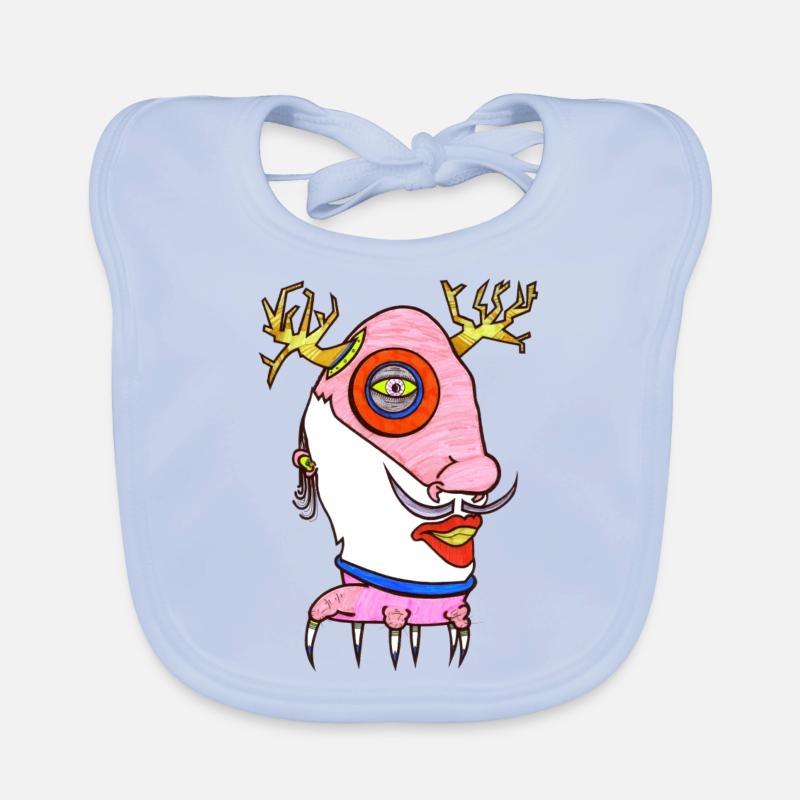 Elch Mann Baby Bio-Lätzchen