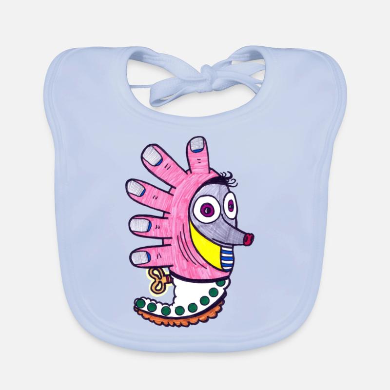 Finger Igel Baby Bio-Lätzchen