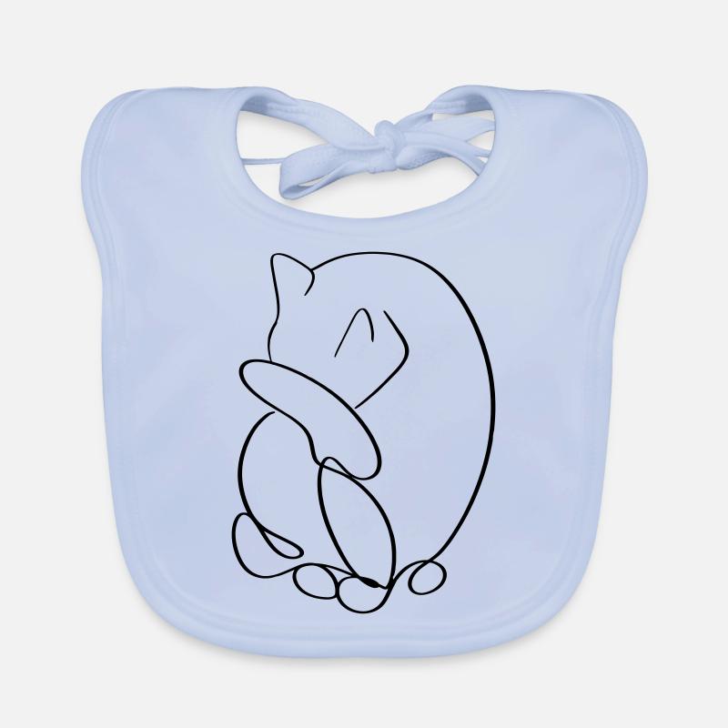 Chat Bavoir bio Bébé