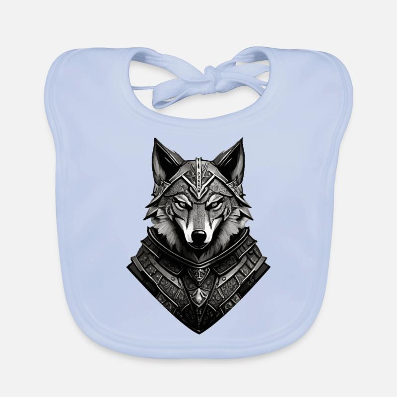 Wolf 5 Par Pr3vise Bavoir bio Bébé