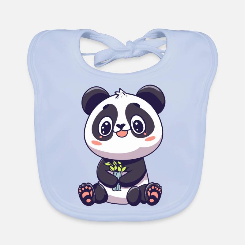 Panda mignon Bavoir bio Bébé