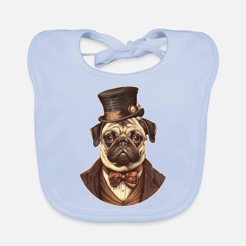 Carlin Steampunk Bavoir bio Bébé