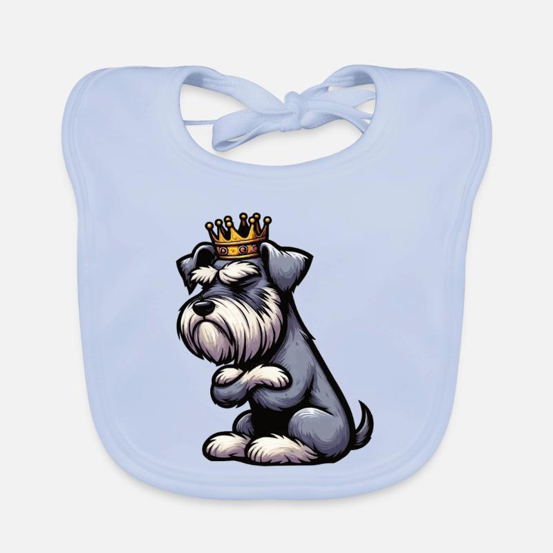 Schnauzer géant Schnauzer Propriétaire de Schnauzer Bavoir bio Bébé