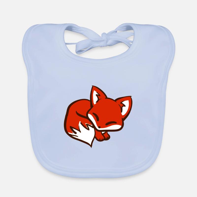 Renard mignon / Renard mignon / Renard mignon Bavoir bio Bébé