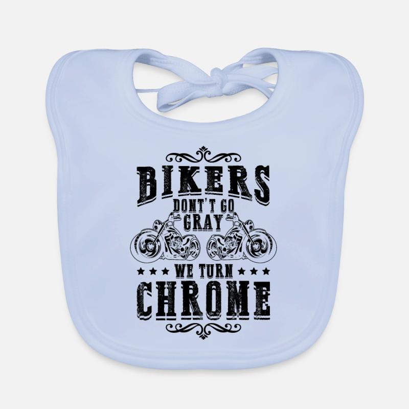 Biker Chrome moto Bavoir bio Bébé