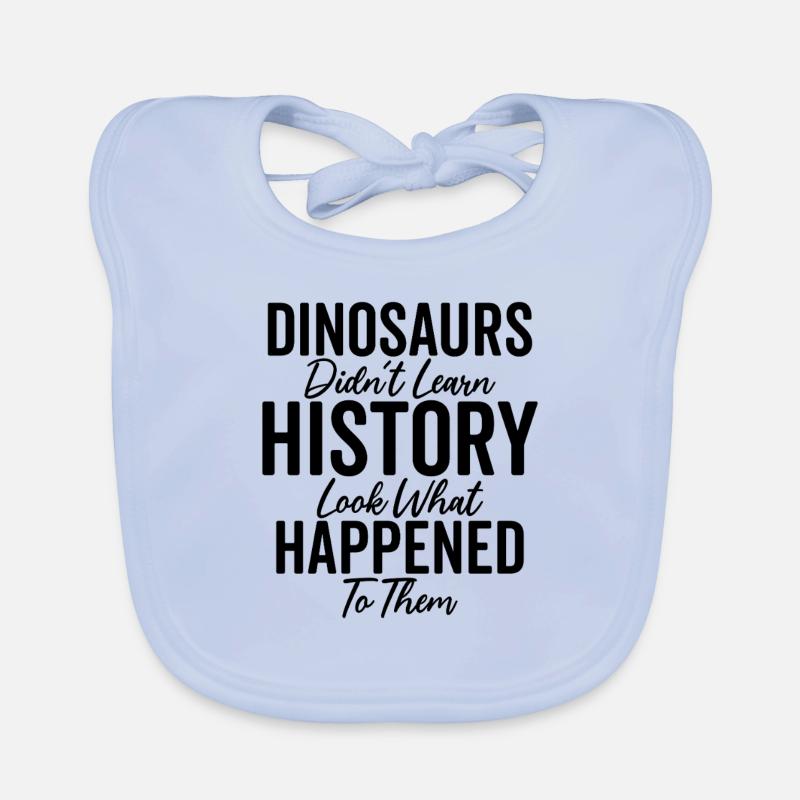 Dinosaurier Geschichte Lustig Geschichte Lehrer Baby Bio-Lätzchen