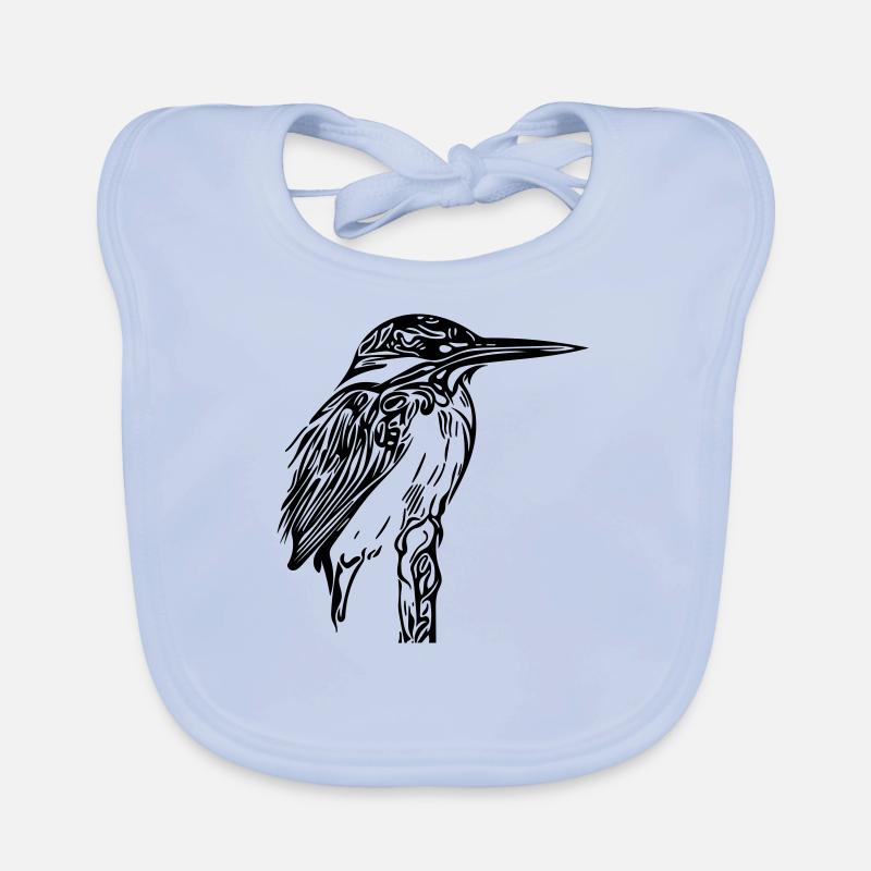 martin-pêcheur Bavoir bio Bébé