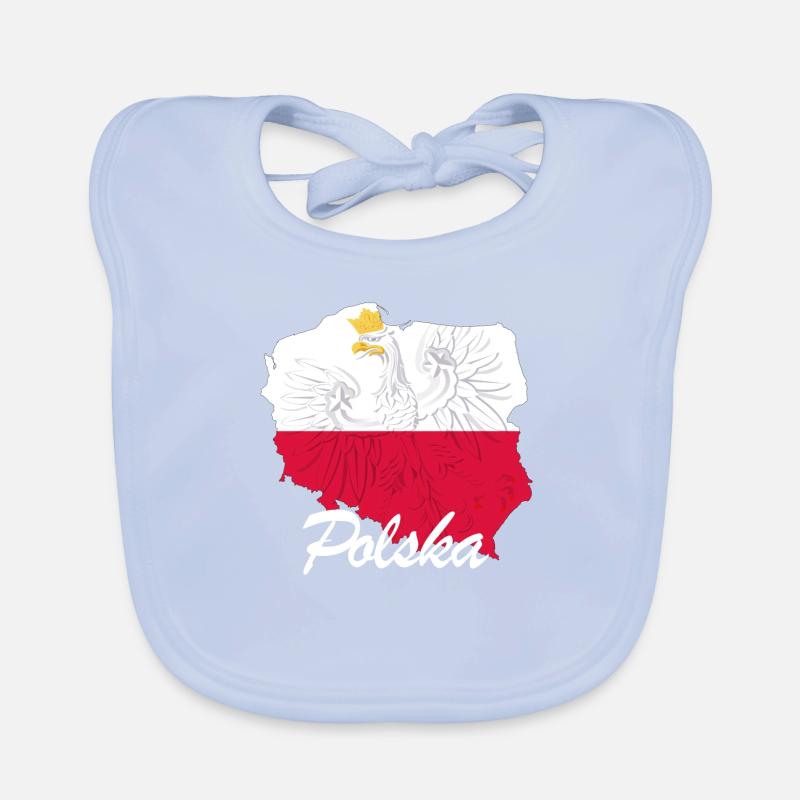 Pologne cadeau Pologne drapeau Pologne Bavoir bio Bébé