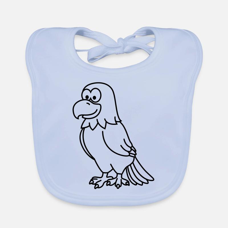 Eagle Comic Animal Organic Baby Bibs