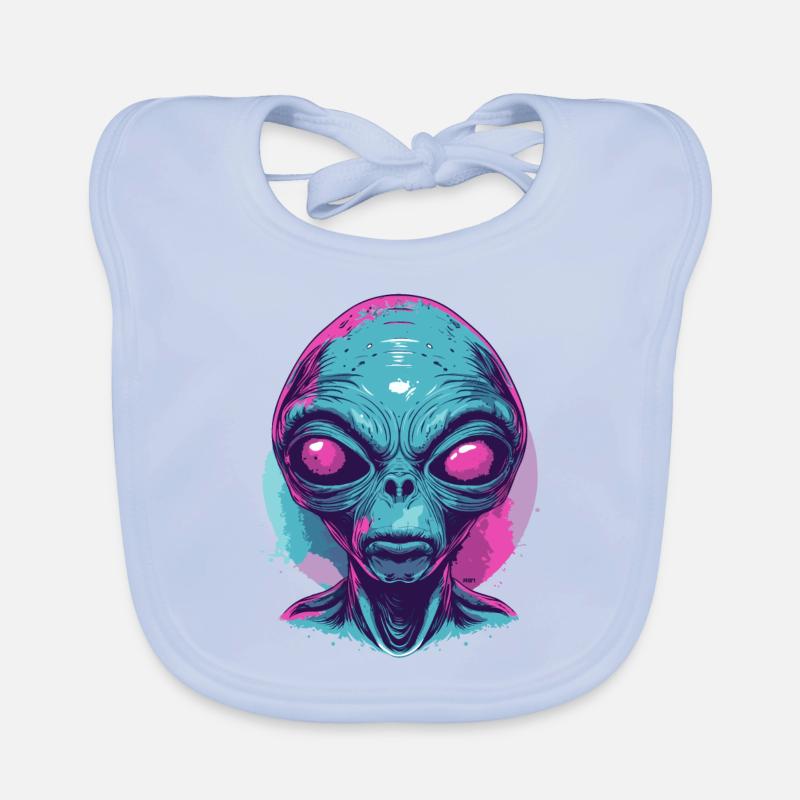 Alien Organic Baby Bibs
