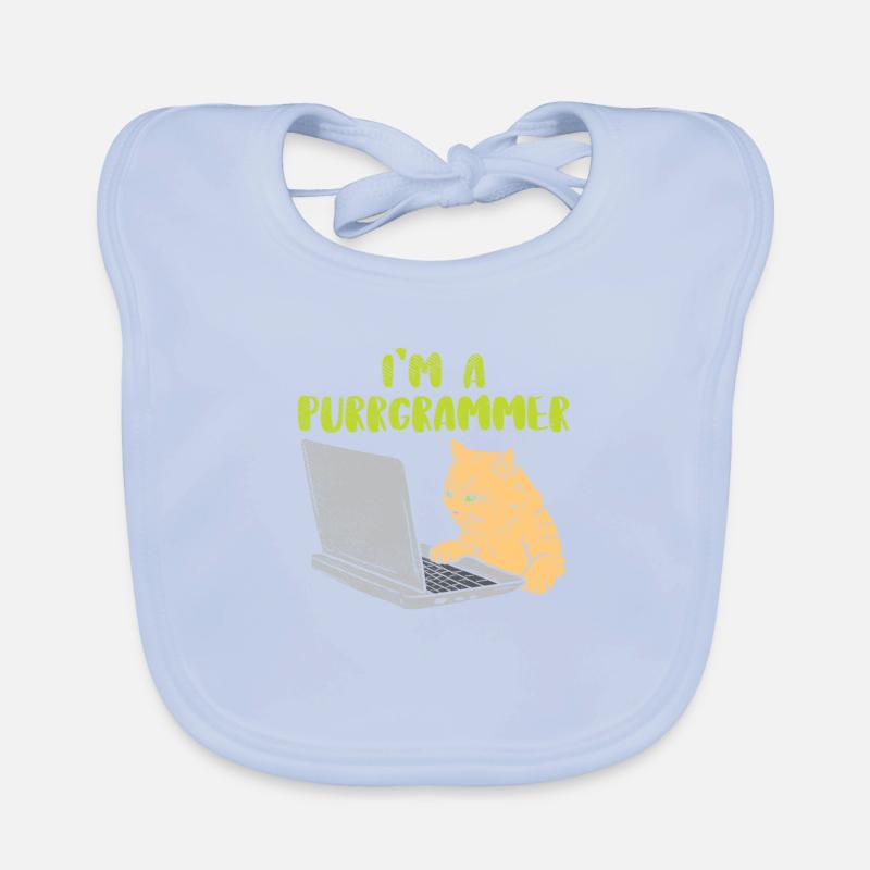 Je suis un Purrgrammer pour programmeur informatique Bavoir bio Bébé