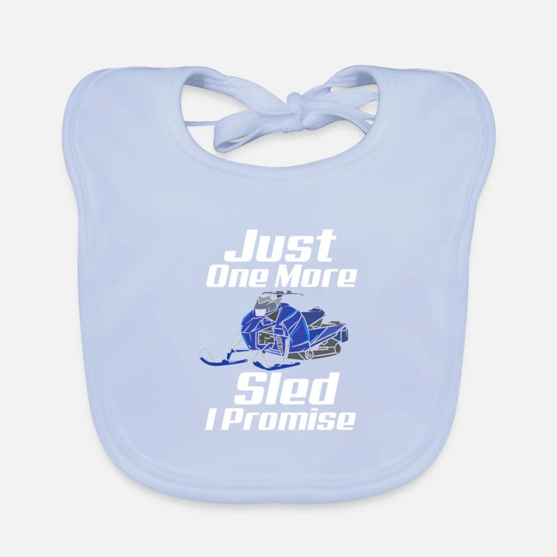 Just One More Sled I Promise Baby Bio-Lätzchen
