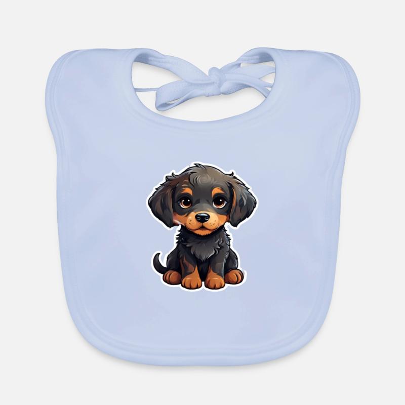 Petit chiot mignon Bavoir bio Bébé