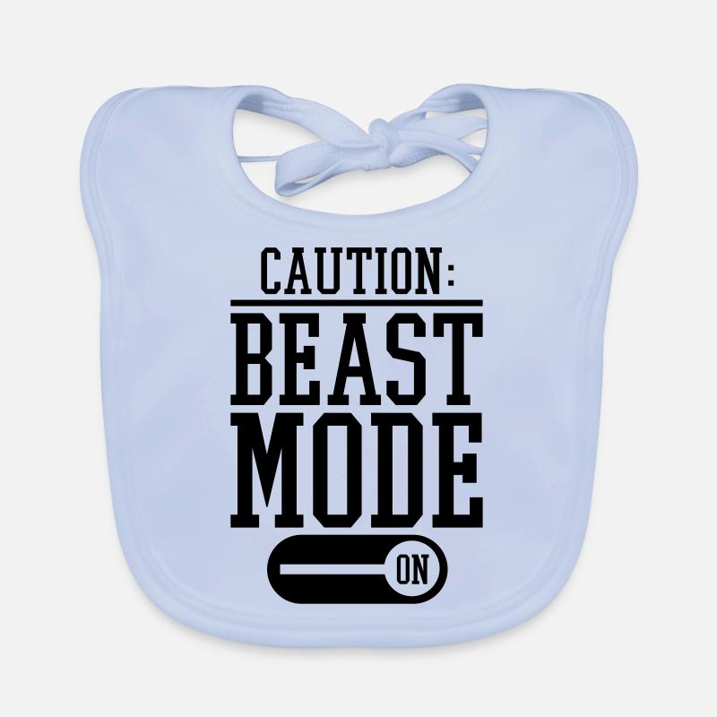 caution_beast_mode_on_f1 Bavoir bio Bébé