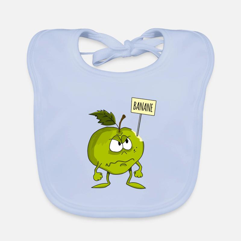 Apfel oder Banane? Baby Bio-Lätzchen