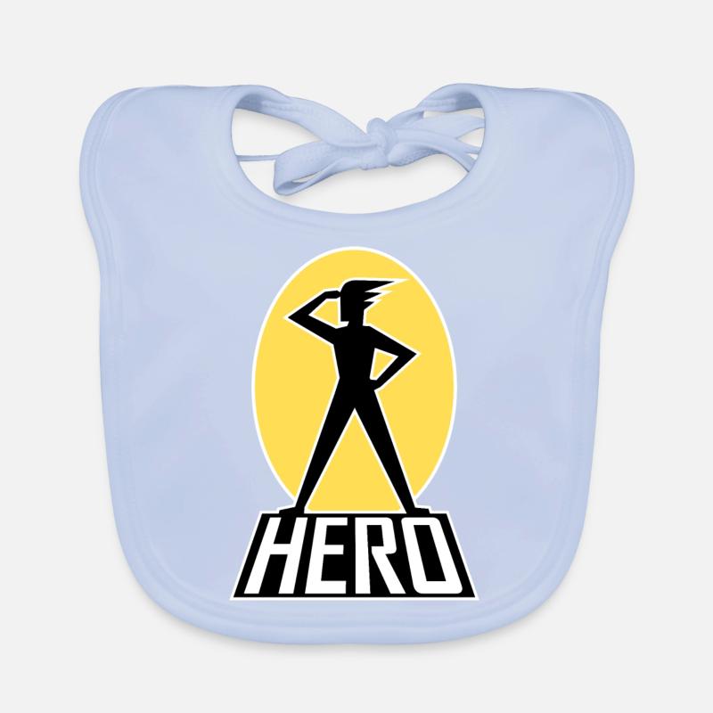 HERO - Baby Bio-Lätzchen - sky Blue