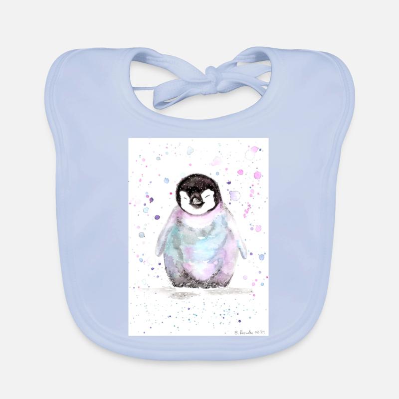 Petit pingouin Bavoir bio Bébé