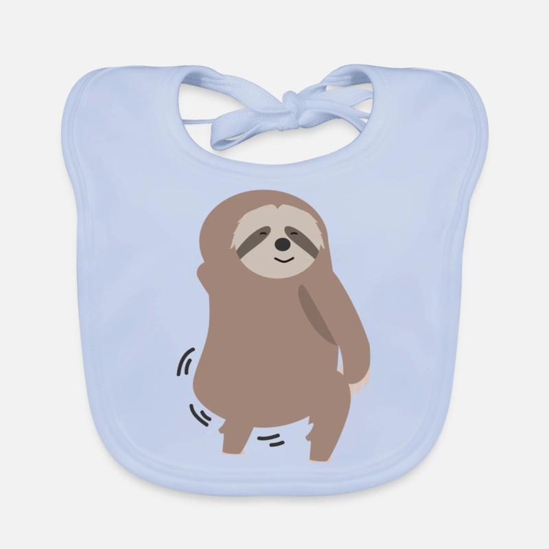 sloth Organic Baby Bibs