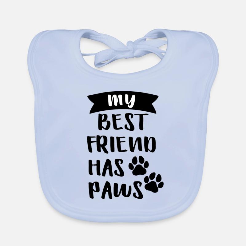 My Bestfriend Has Paws Baby Bio-Lätzchen