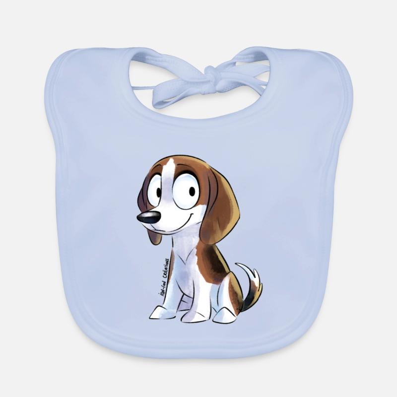 Chibi Beagle Organic Baby Bibs