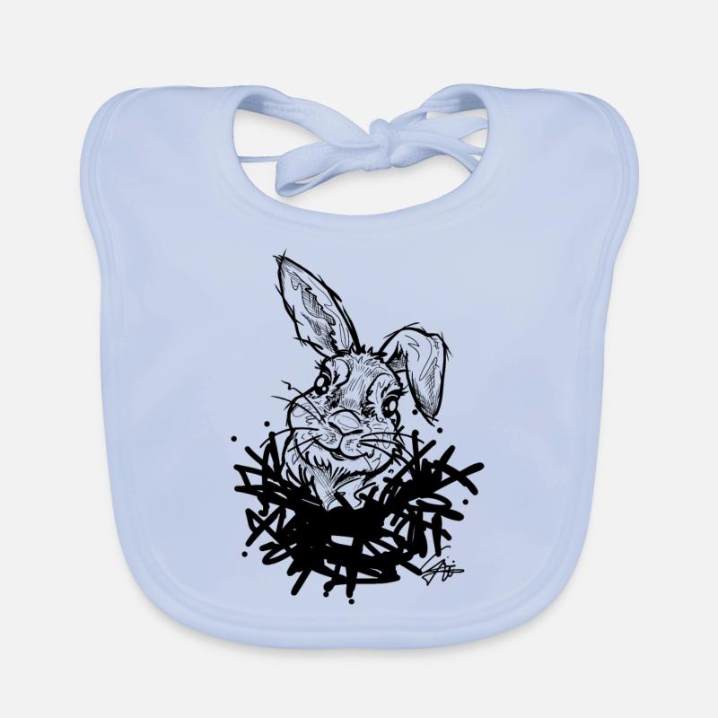 Rabbit in the nest Organic Baby Bibs