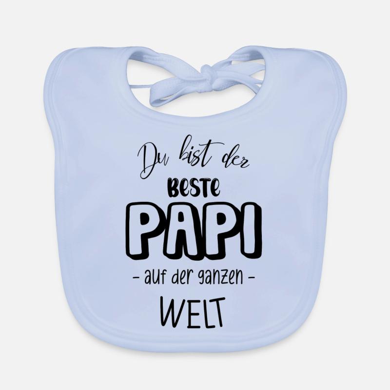 Du bist der beste PAPI auf der ganzen Welt Baby Bio-Lätzchen