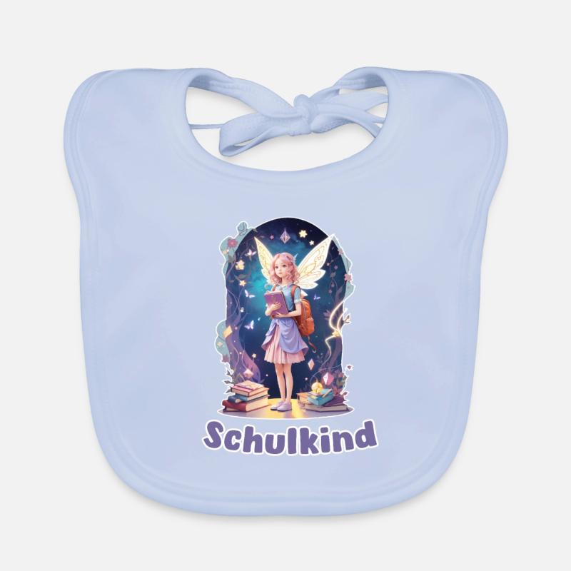 Schulkind - Einschulung - Fee - Erste Klasse Baby Bio-Lätzchen