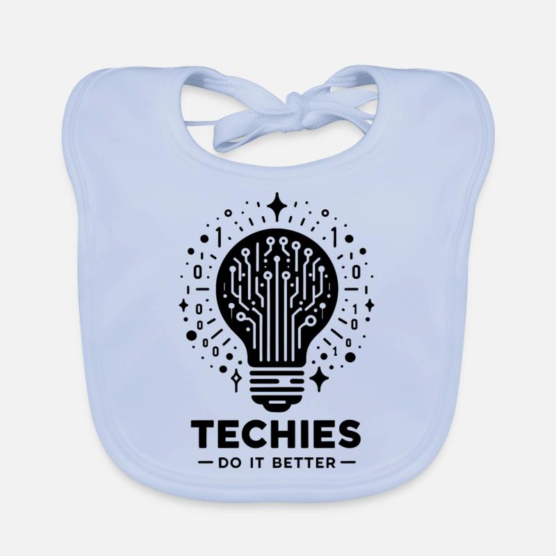 Techies Do IT Better Organic Baby Bibs