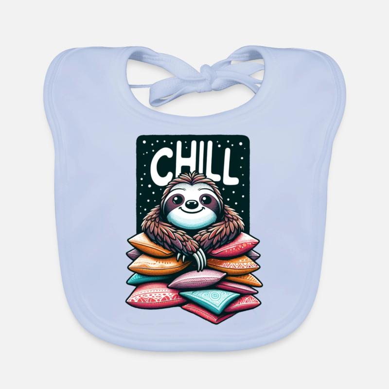 Chill Sloth Organic Baby Bibs