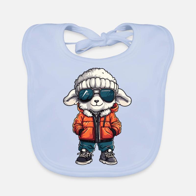 Sheep Winter Organic Baby Bibs