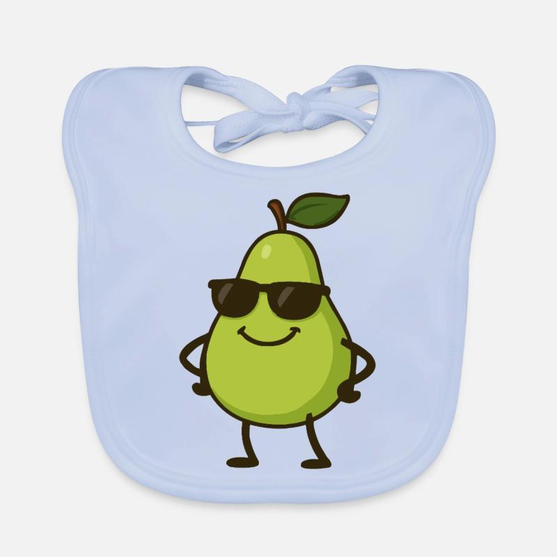 Poire Bande Dessinée Cool Bavoir bio Bébé